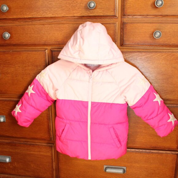 Old Navy Size 5T Pink Puffer Winter Coat - Picture 1 of 3
